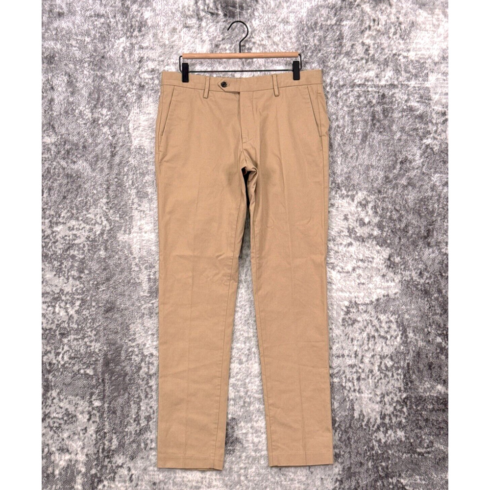 NN07 No Nationality Pants 31 x 31 Mens Theo Tapered Slim Chino Khaki